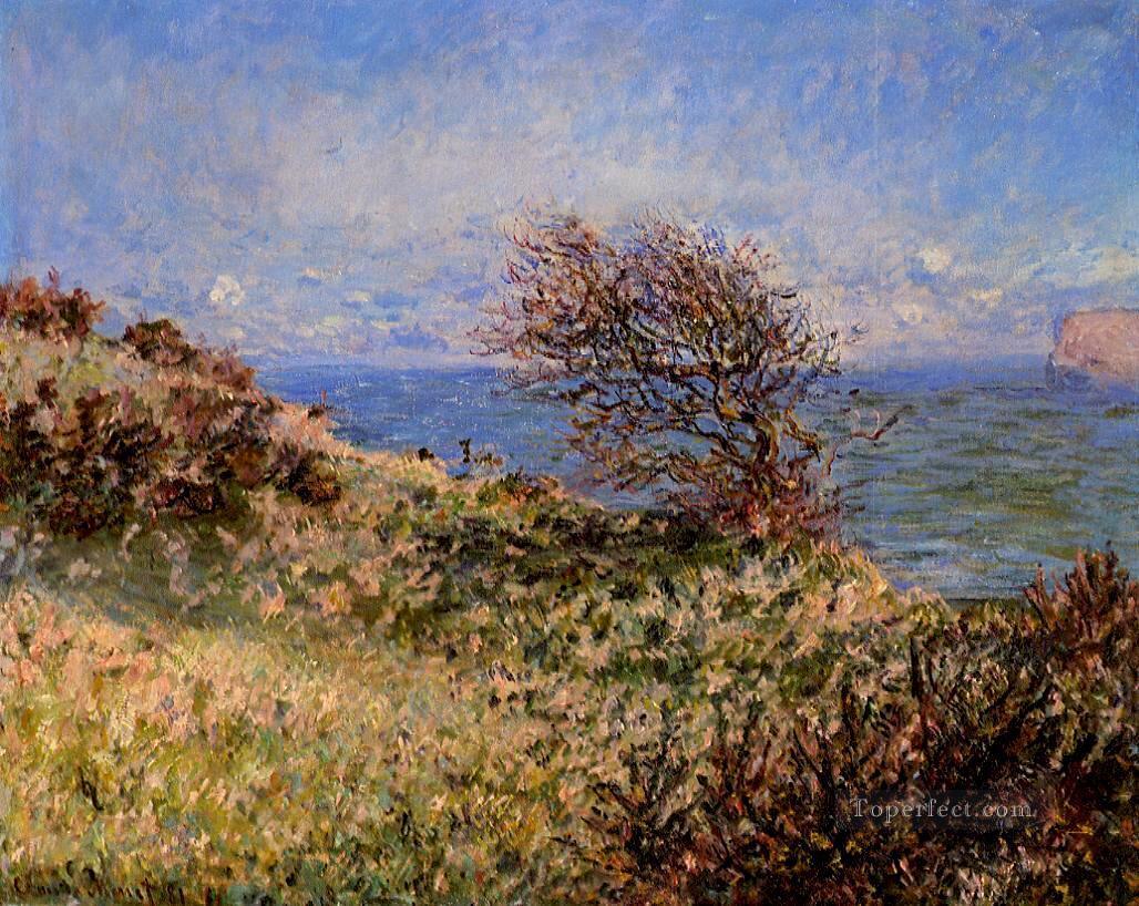 On the Cliff at Fecamp Claude Monet Oil Paintings